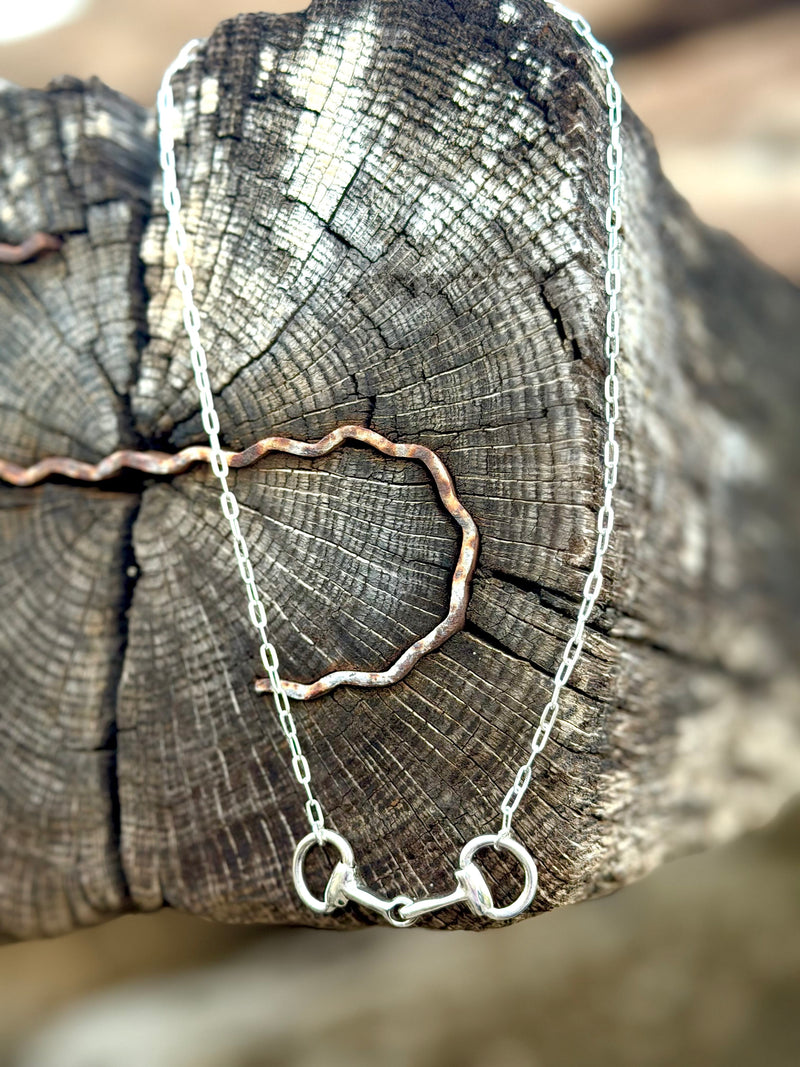 Shop Envi Me Necklaces Sterling Silver The Sterling Silver Snaffle Bit Necklace