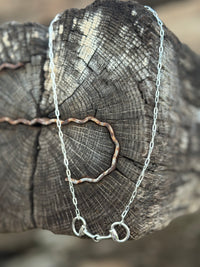 Shop Envi Me Necklaces Sterling Silver The Sterling Silver Snaffle Bit Necklace