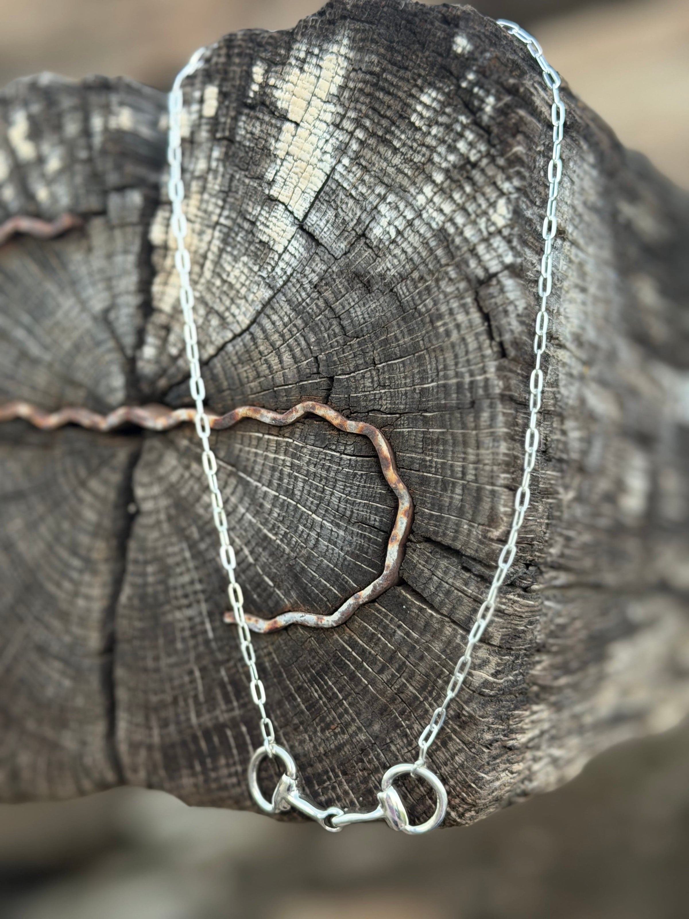Shop Envi Me Necklaces Sterling Silver The Sterling Silver Snaffle Bit Necklace
