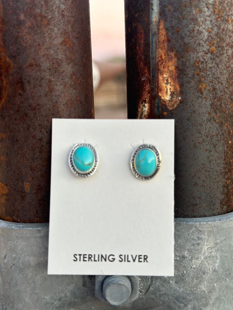 Shop Envi Me Earrings Silver The Sterling & Turquoise Stud Earring