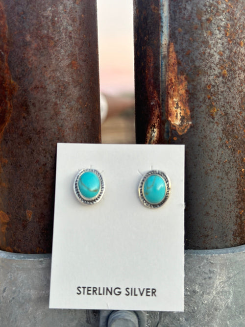 Shop Envi Me Earrings Silver The Sterling & Turquoise Stud Earring