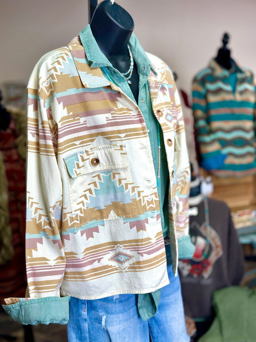 Shop Envi Me Cardigans and Kimonos The Stockyard Days Aztec Light Jacket
