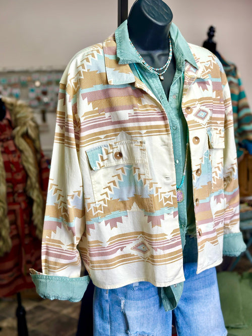 Shop Envi Me Cardigans and Kimonos The Stockyard Days Aztec Light Jacket