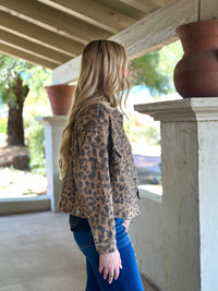 Shop Envi Me Tops and Tunics The Studded Jungle Leopard Jacket