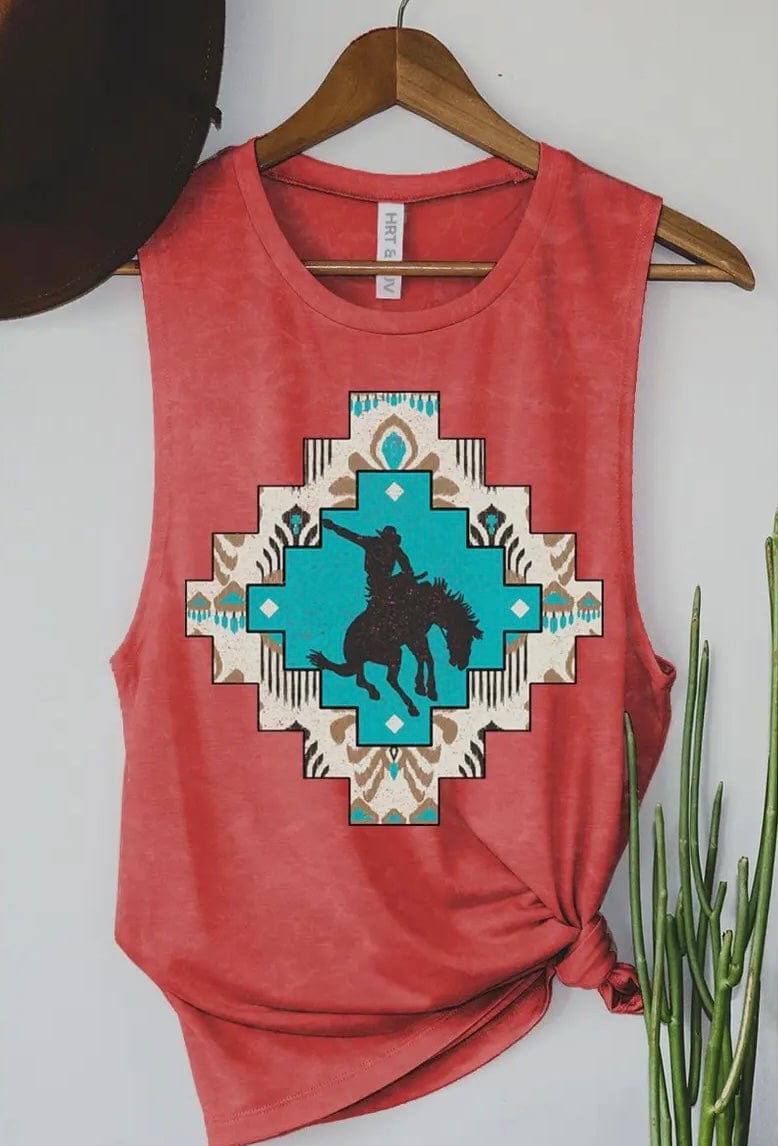 Shop Envi Me Tops and Tunics The Summer Aztec Cowboy Tank