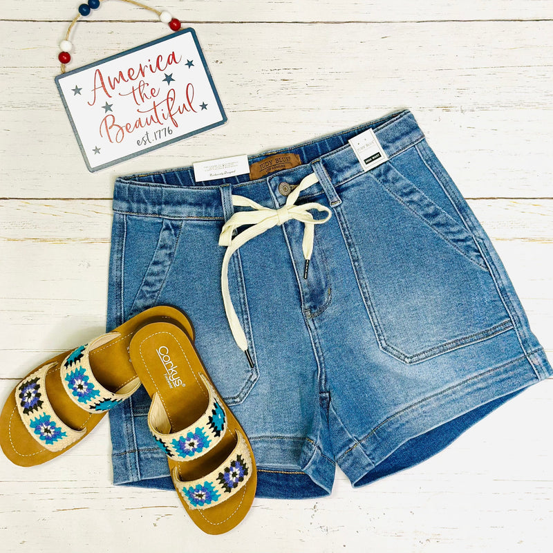 Judy Blue Bottoms The Summer Beach Vibes Judy Blue Shorts