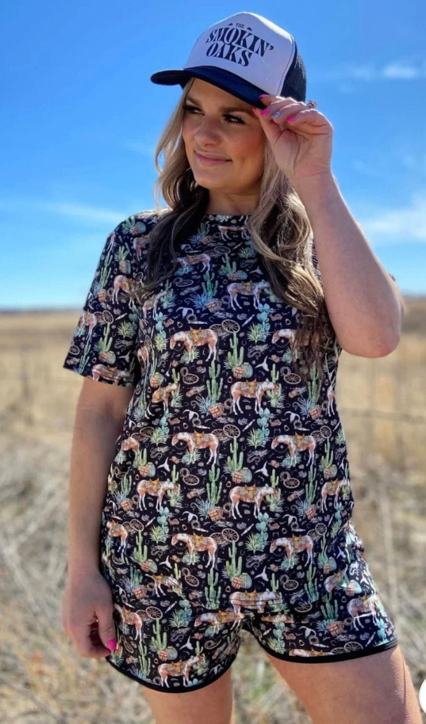 Shop Envi Me Bottoms The Summer Cactus Ranch Horse Shorts