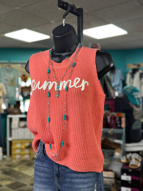 Shop Envi Me Tops and tunics The Summer Coral Top/Vest