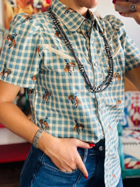 Shop Envi Me Sale The Summer Days Gingham Retro Western Top