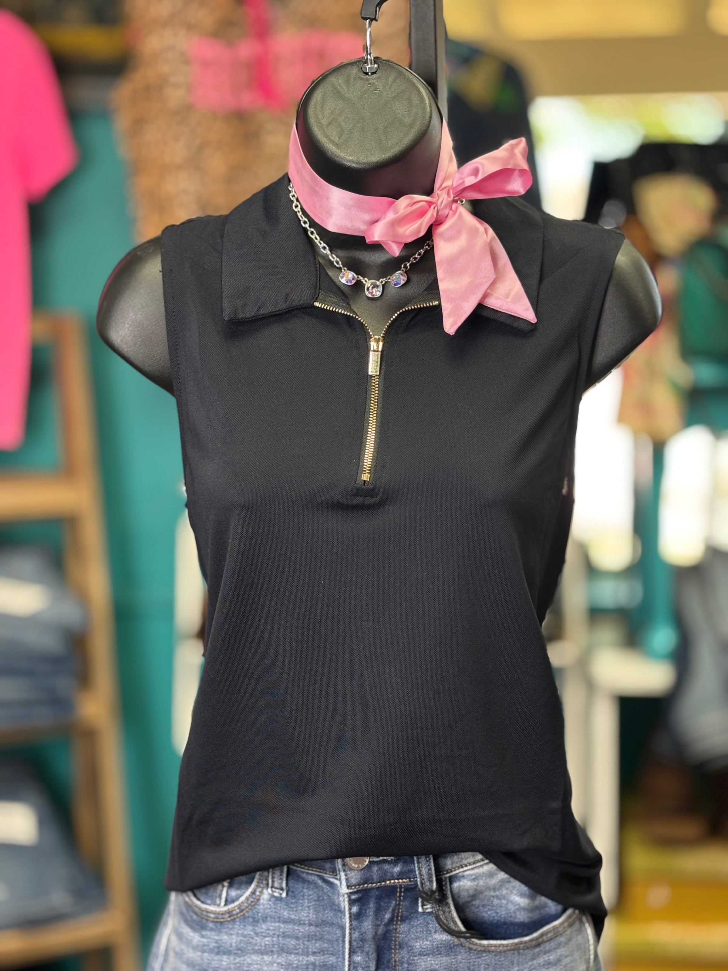 Shop Envi Me Tops and Tunics The Summer Days Zipper Sleeveless Top