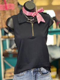 Shop Envi Me Tops and Tunics The Summer Days Zipper Sleeveless Top