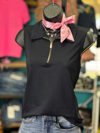 Shop Envi Me Tops and Tunics The Summer Days Zipper Sleeveless Top