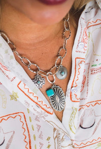 Shop Envi Me Earring The Summer In The West Silver Charm Necklace