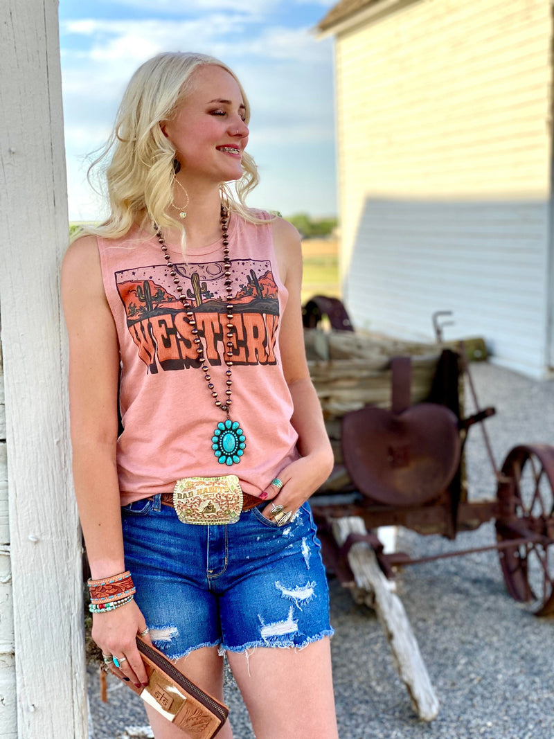 Shop Envi Me tops The Summer Little Bit Western Tank