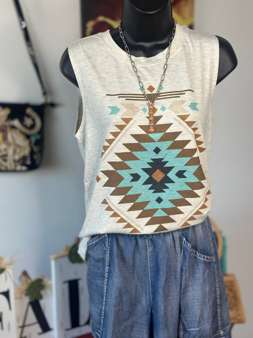 Shop Envi Me Tops and Tunics The Summer Of  Aztec Tank