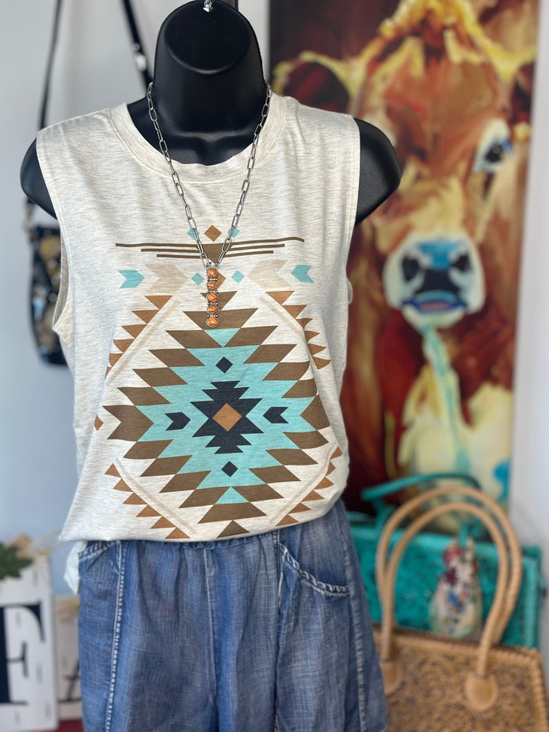 Shop Envi Me Tops and Tunics The Summer Of  Aztec Tank