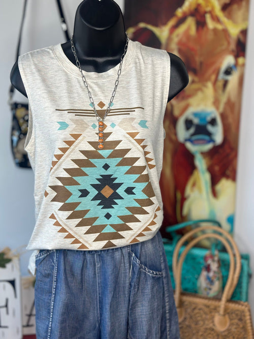 Shop Envi Me Tops and Tunics The Summer Of  Aztec Tank