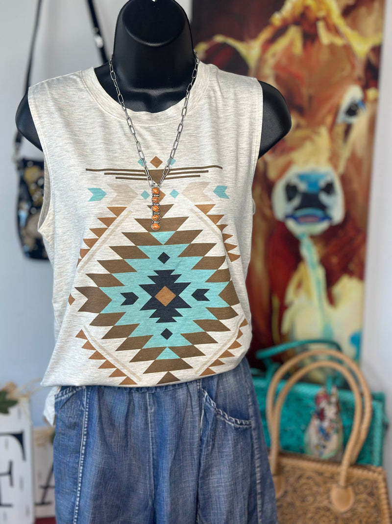 Shop Envi Me Tops and Tunics The Summer Of  Aztec Tank