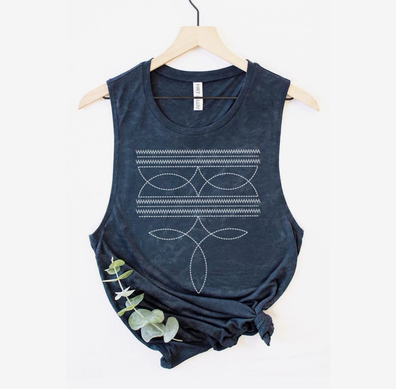 Shop Envi Me Tops and Tunics The Summer of Bootstitch Blue Tank