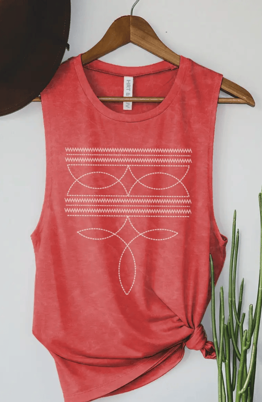 Shop Envi Me Tops and Tunics The Summer of Bootstitch Red Tank