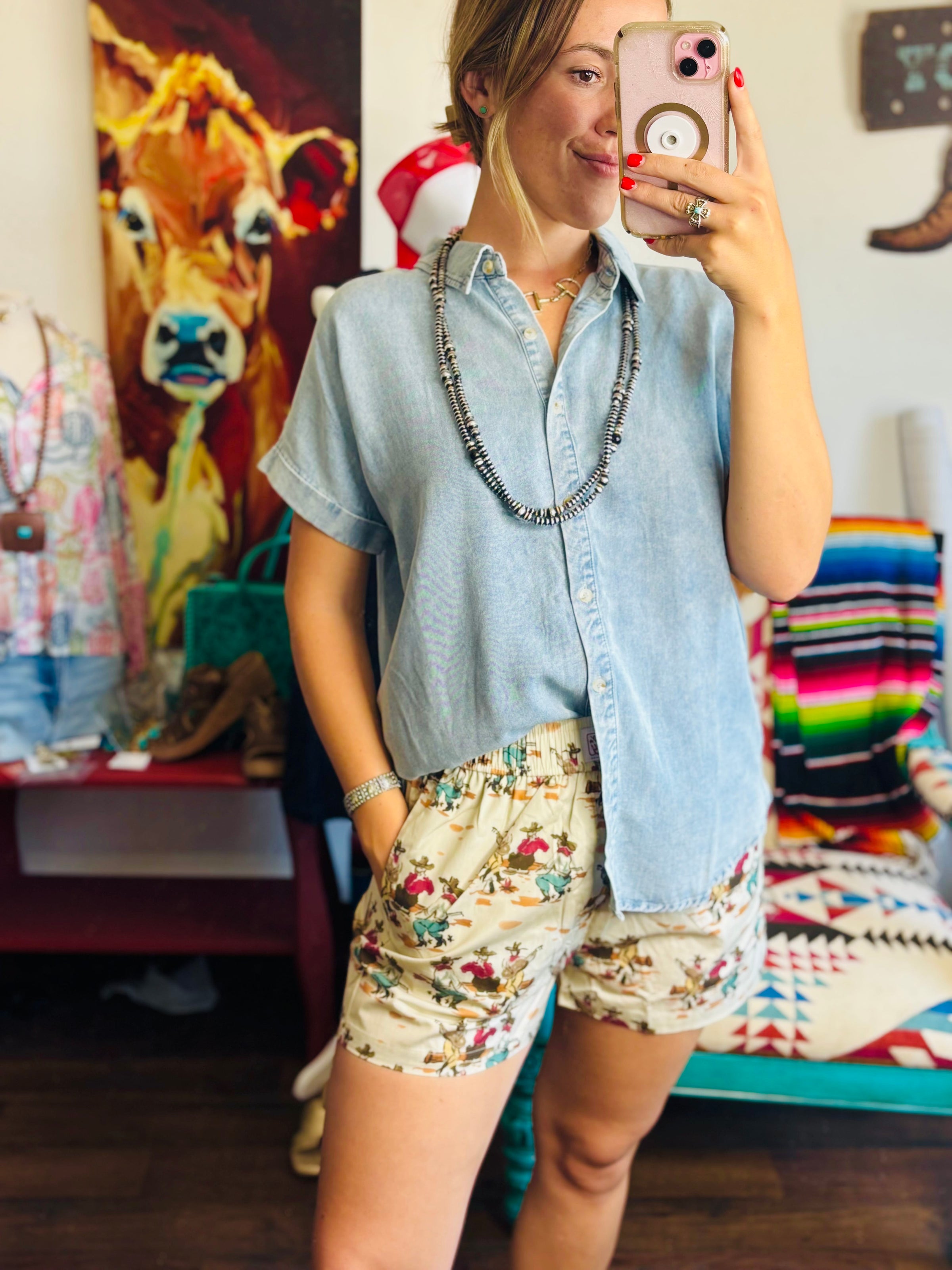 Shop Envi Me Tops and Tunics The Summer Of Chambray Top