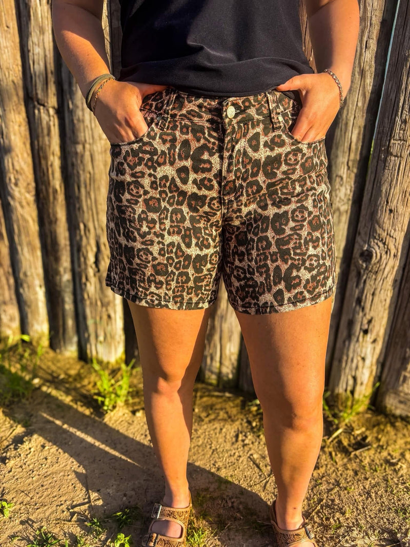 Shop Envi Me The Summer of Cheetah Shorts