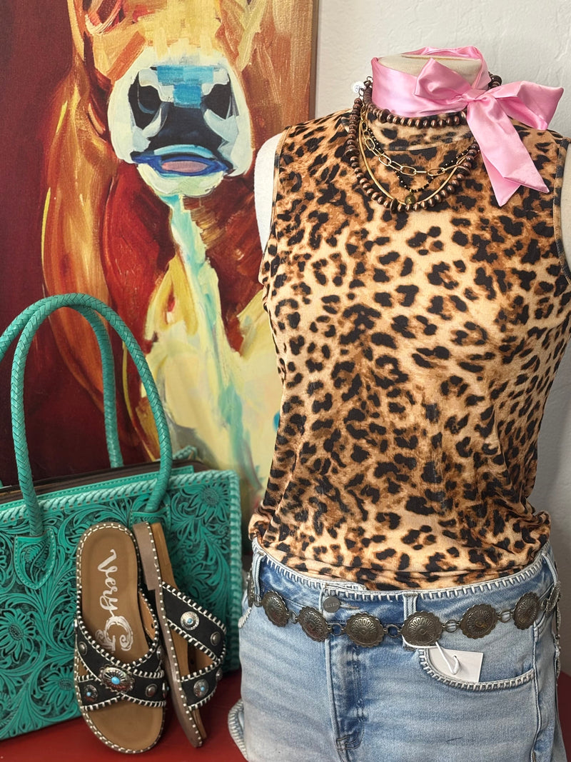 Shop Envi Me It's T-shirt Kinda Day The Summer Of Cheetah Tank