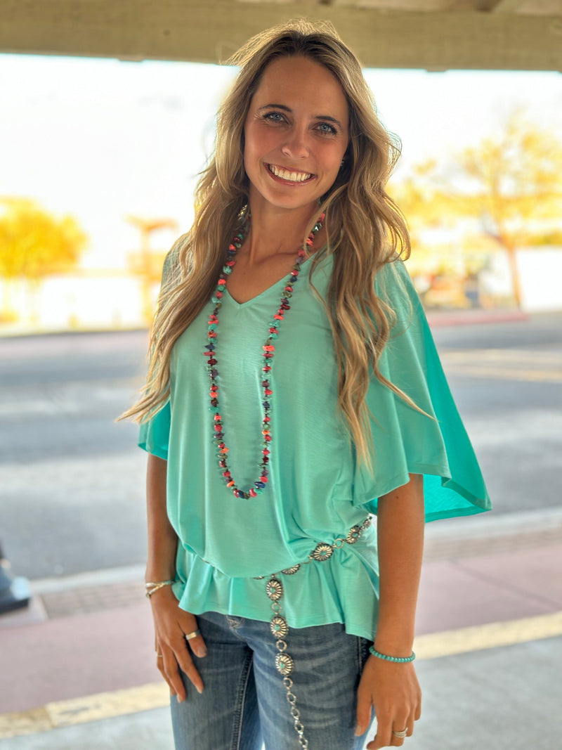 Shop Envi Me Tops and Tunics The Summer of Turquoise Top
