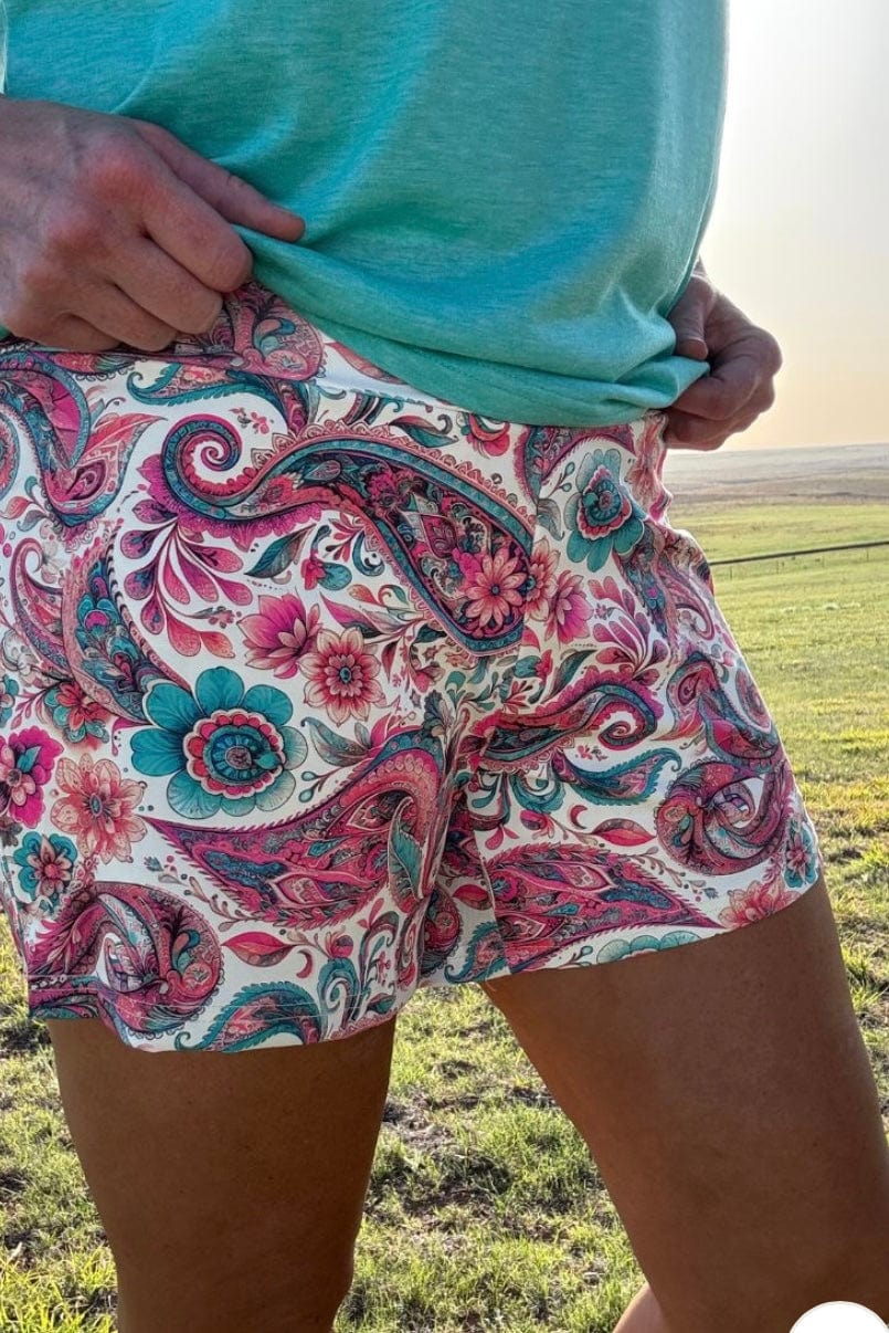 Shop Envi Me Bottoms The Summer Paisley Fun Shorts