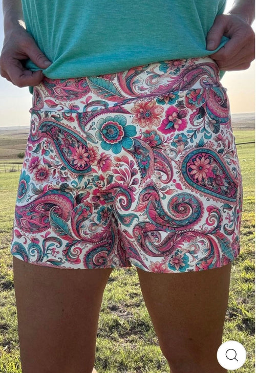 Shop Envi Me Bottoms The Summer Paisley Fun Shorts