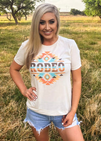 Shop Envi Me It's T-shirt Kinda Day The Summer Rodeo On Aztec Tee
