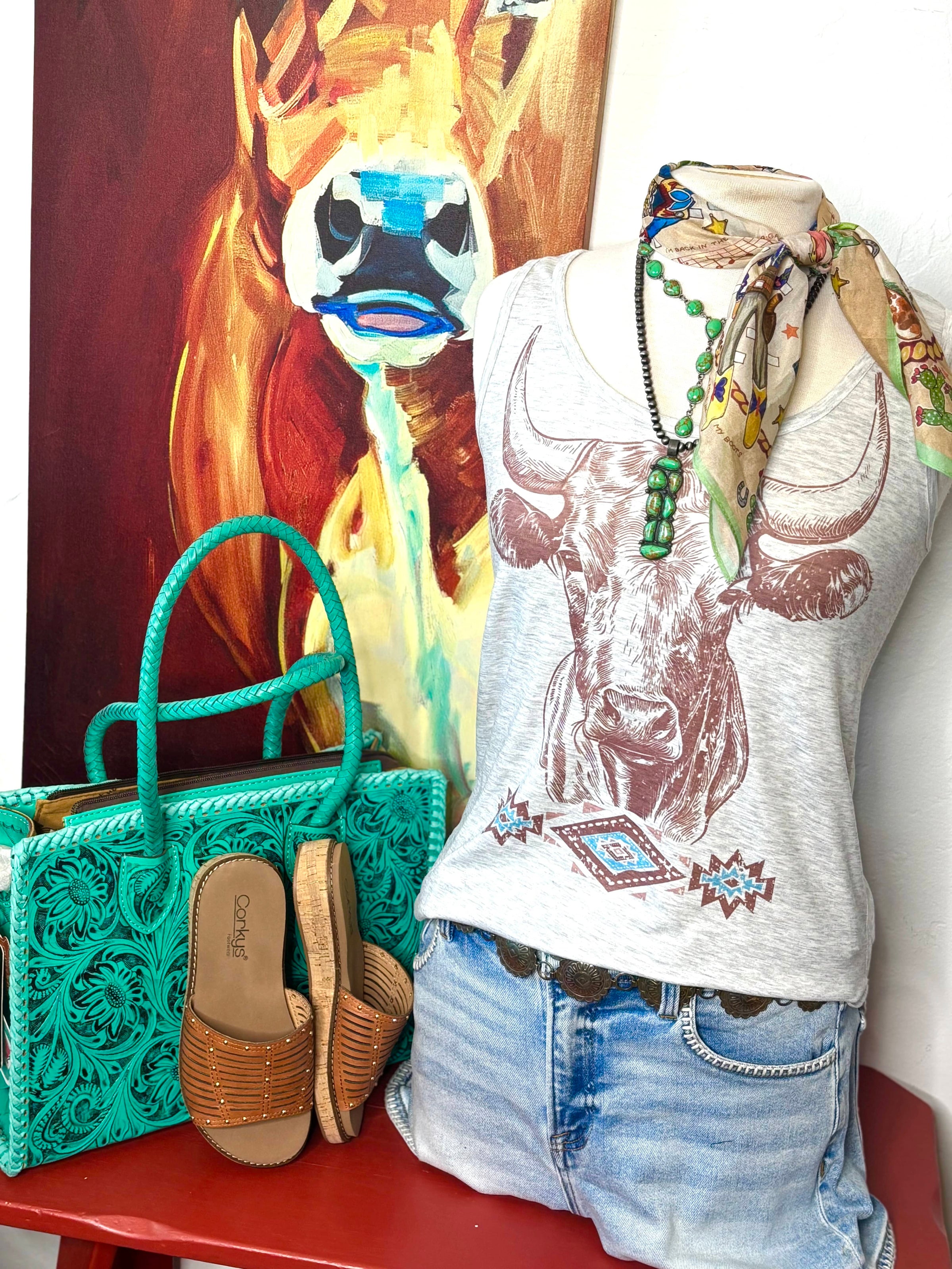 Shop Envi Me It's T-shirt Kinda Day The Summer Steer Tank