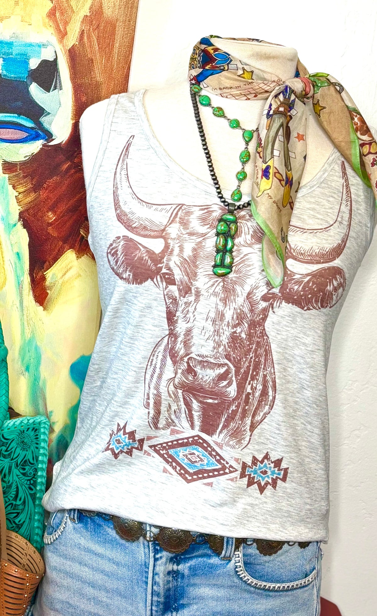 Shop Envi Me It's T-shirt Kinda Day The Summer Steer Tank