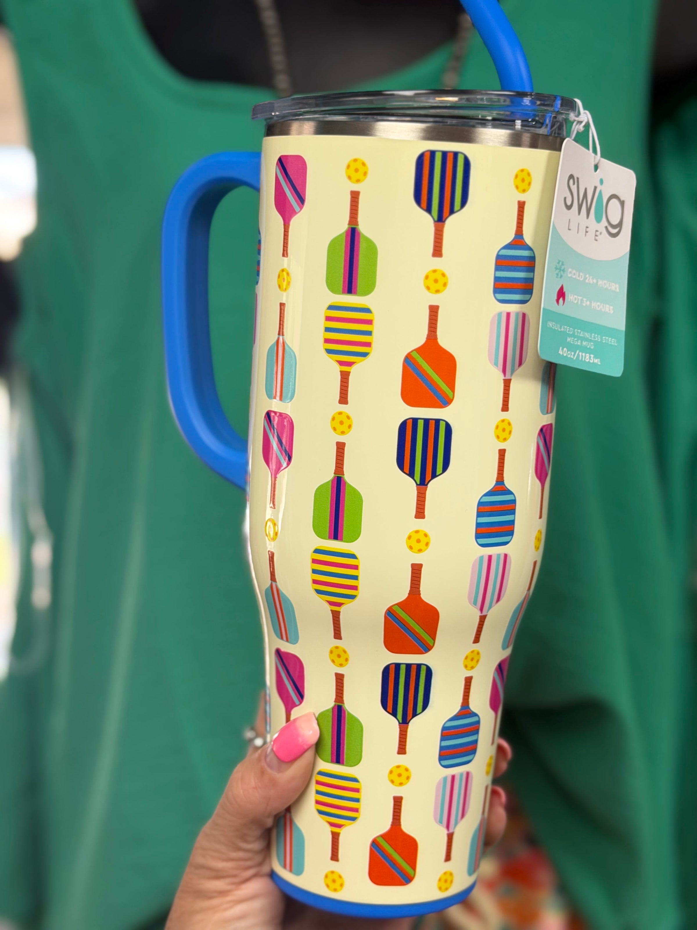 Shop Envi Me Accessories Pickleball The Swig Pickleball 40oz Tumbler