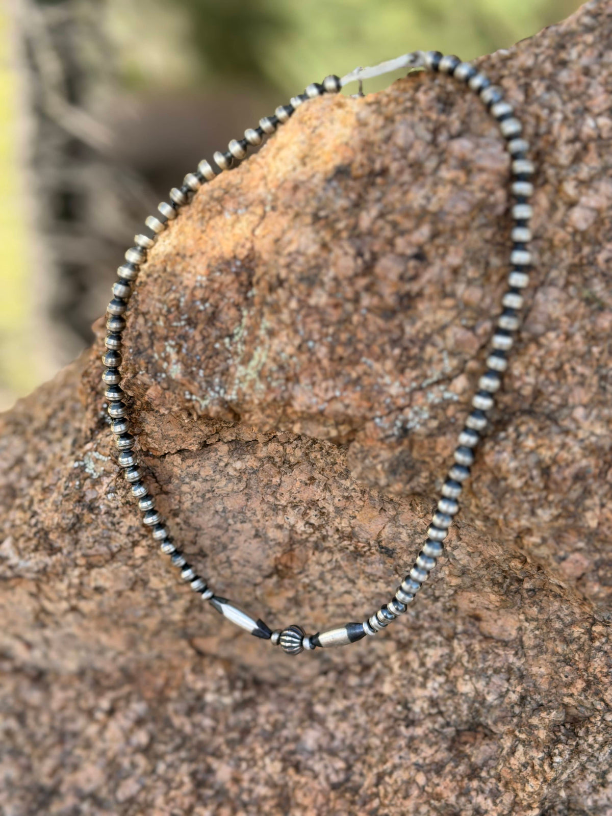 Shop Envi Me Necklaces Sterling The Taos Sterling Silver NA Desert Pearl Necklace