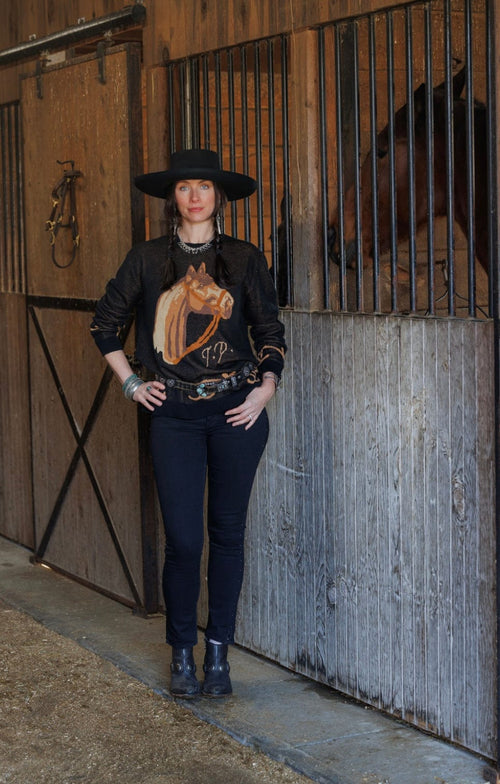 R Cinco RAnch Cardigans and Kimonos The Tasha Polizzi Hey Horse Sweater