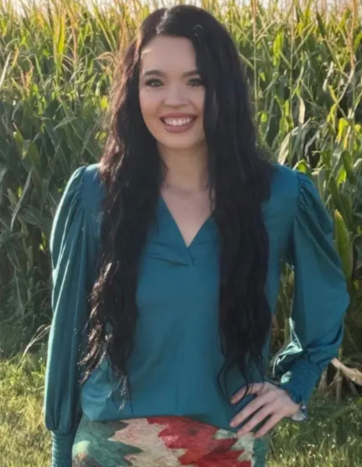 Shop Envi Me Tops and Tunics The Teal Miles City Fall Top