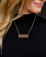 Shop Envi Me Necklaces The Texa Red Bar Necklace