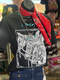 Shop Envi Me Tops and Tunics The Three Saddle Horses Tee