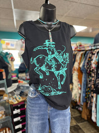 Shop Envi Me It's T-shirt Kinda Day The Turquoise Bronc Rider Tank