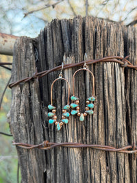 Shop Envi Me Earrings Sterling Silver The Turquoise & Real Copper Chandelier Drop Earring
