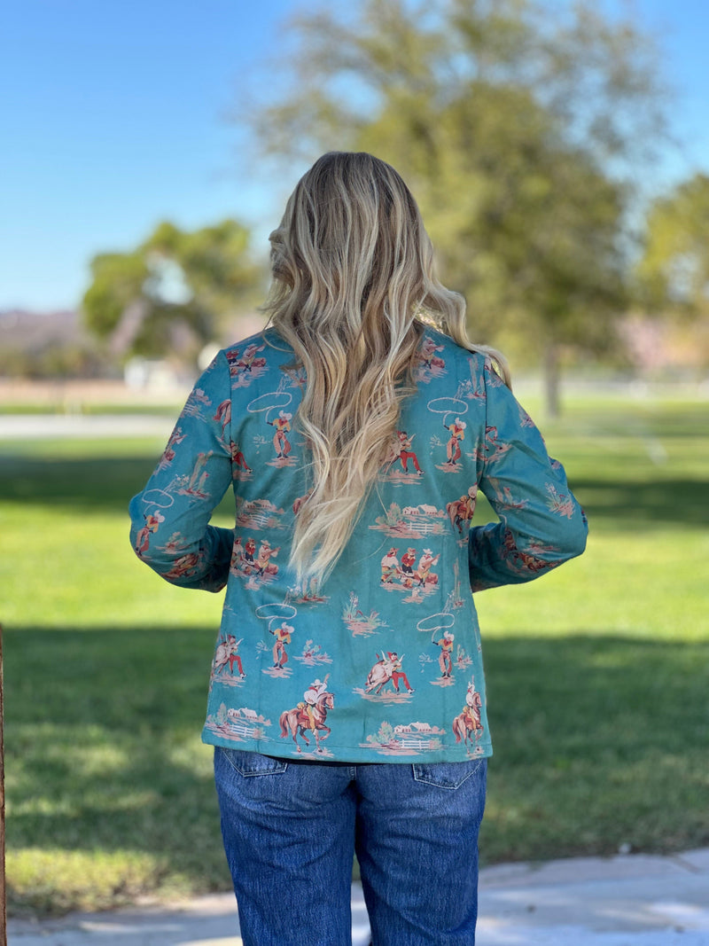 Shop Envi Me The Turquoise Roy Rogers Retro Cowboy Blazer