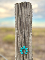 Shop Envi Me Jewelry The  Turquoise & Silver Paperclip Chain Squash Necklace