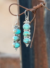 Shop Envi Me Earrings Sterling Silver The Turquoise Sterling Drop Earring