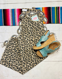 Shop Envi Me Bottoms The Vervet Outback Leopard High Rise Wide Leg Ankle Crop Denim
