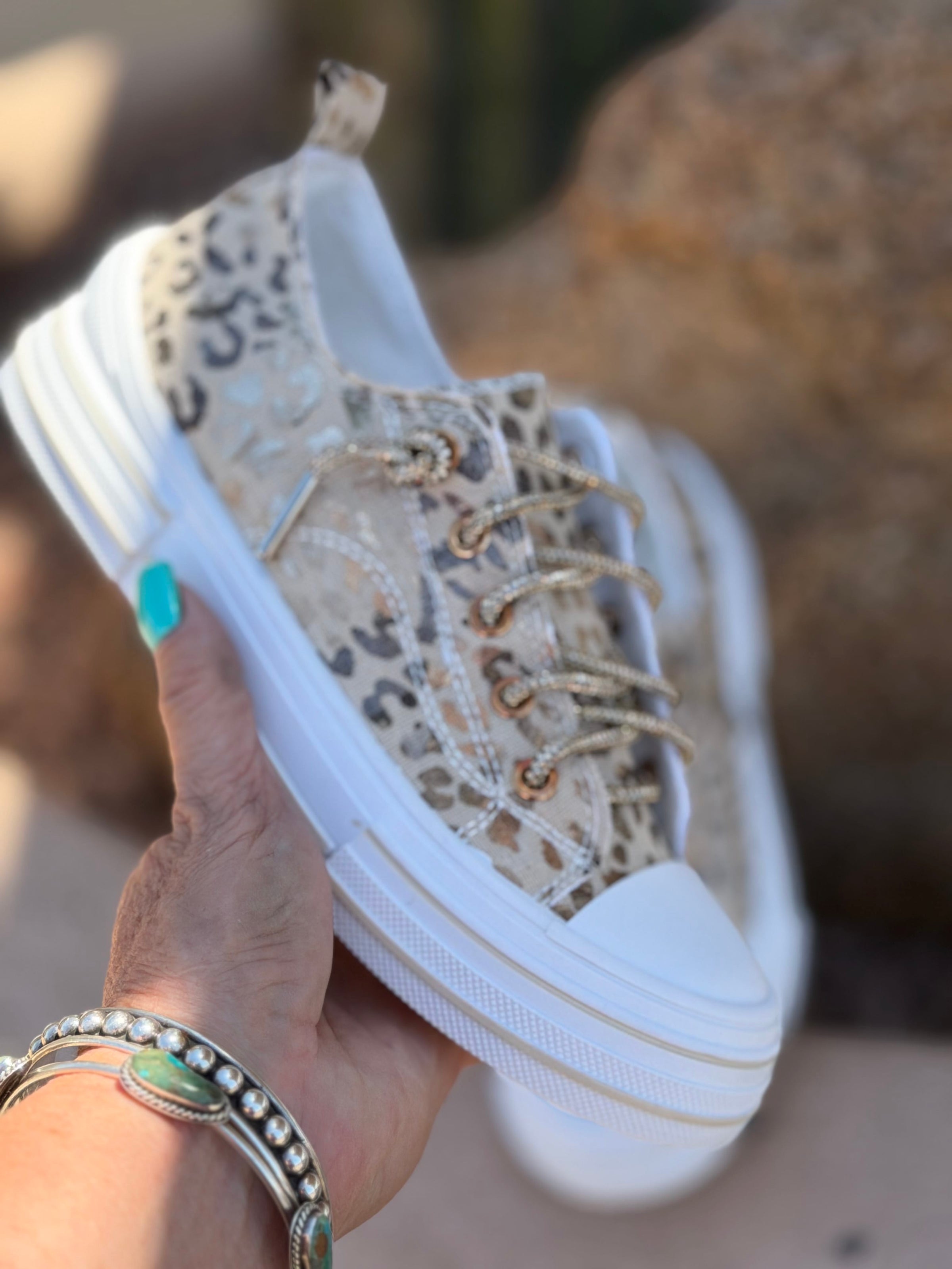 Very G Footwear The Very G West of Cheetah Tennie Shoe