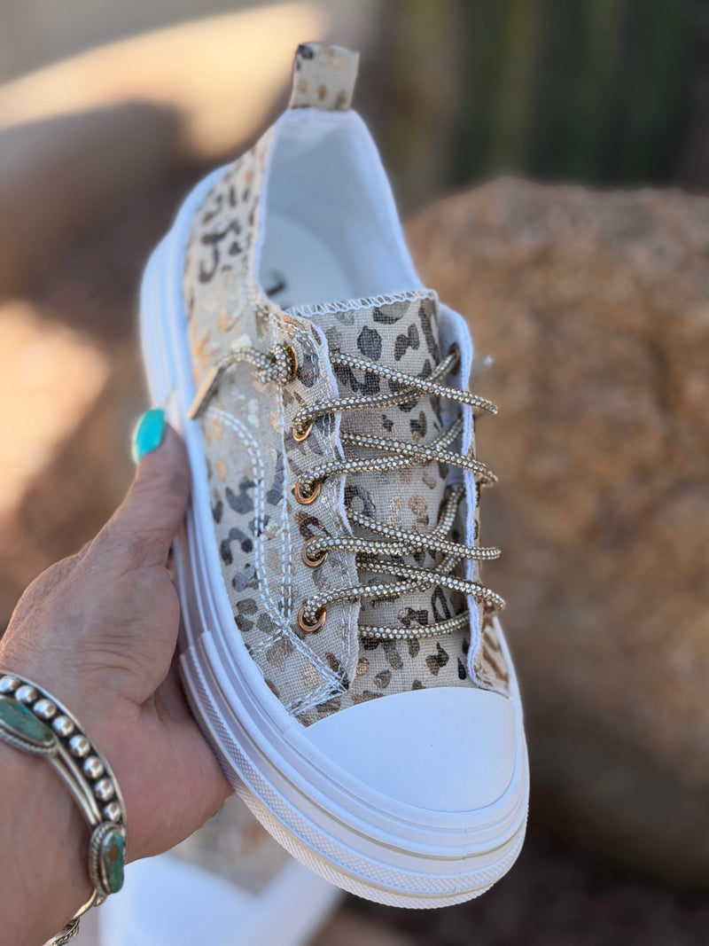 Very G Footwear The Very G West of Cheetah Tennie Shoe