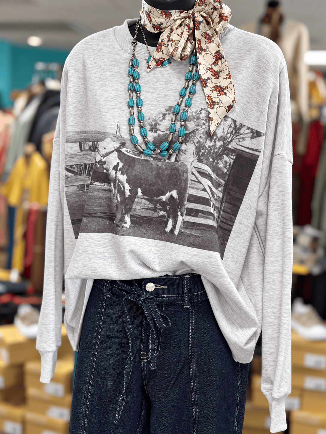 Shop Envi Me Tops and Tunics The Vintage Hereford Sweatshirt