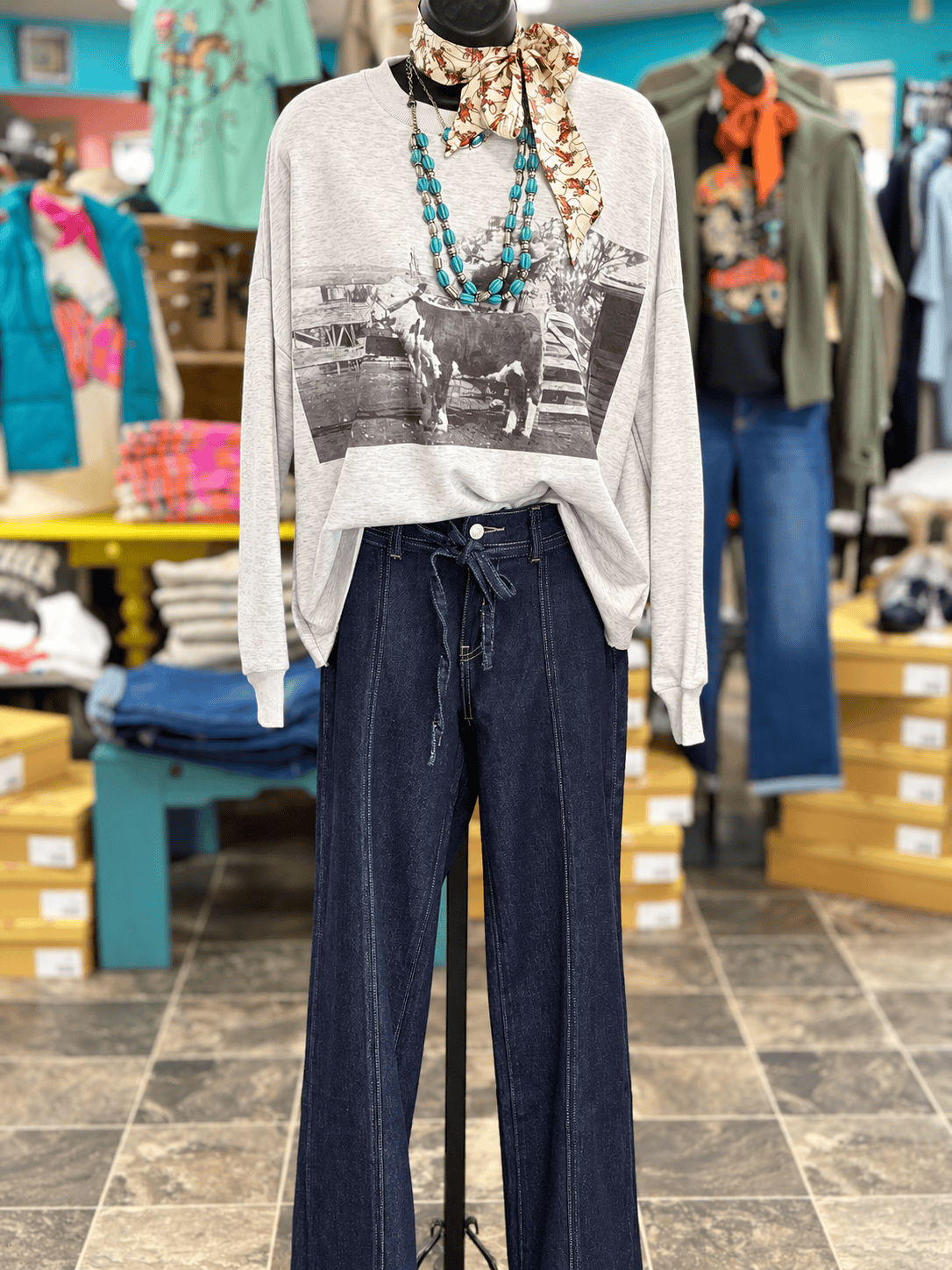 Shop Envi Me Tops and Tunics The Vintage Hereford Sweatshirt