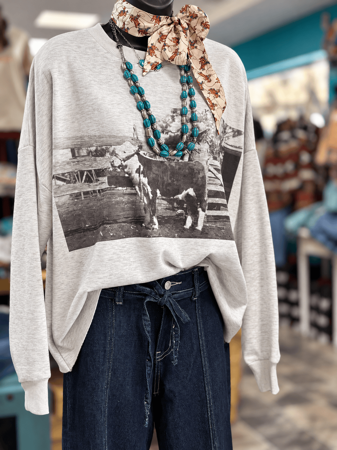 Shop Envi Me Tops and Tunics The Vintage Hereford Sweatshirt
